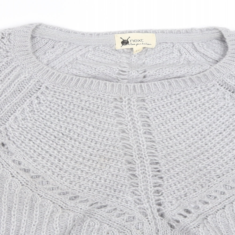 Womens UK Size 14 NEXT Grey Pullover Jumper