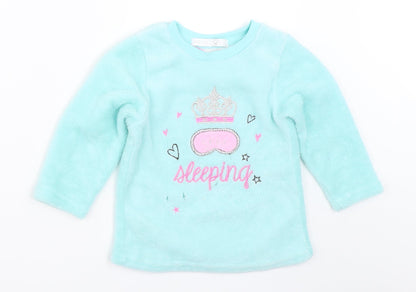 Sweet Dreams Girls Blue Solid  Top Pyjama Top Size 2-3 Years