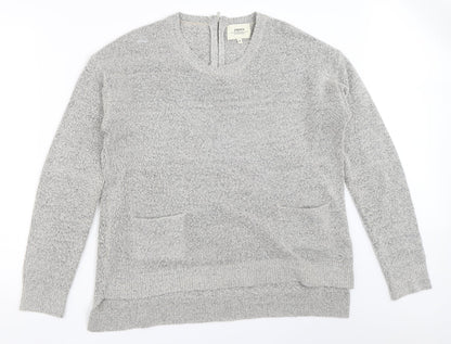 Womens UK Size M Papaya Grey Pullover Jumper