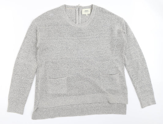 Womens UK Size M Papaya Grey Pullover Jumper