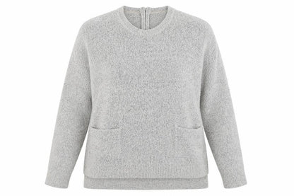 Womens UK Size M Papaya Grey Pullover Jumper