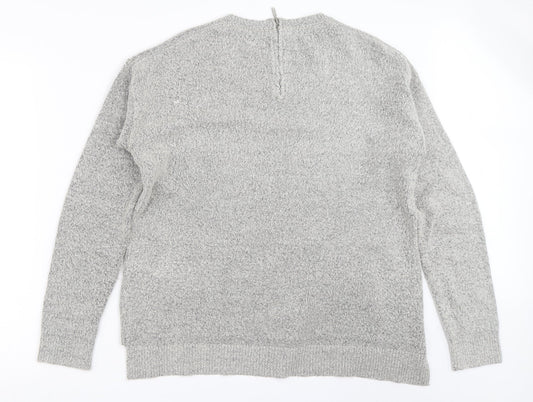 Womens UK Size M Papaya Grey Pullover Jumper