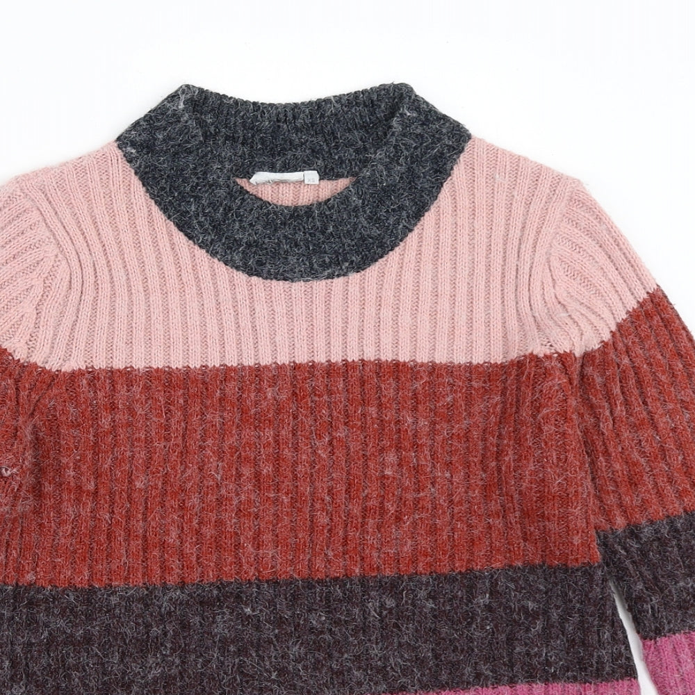 Womens UK Size XS Preworn Pink Pullover Jumper