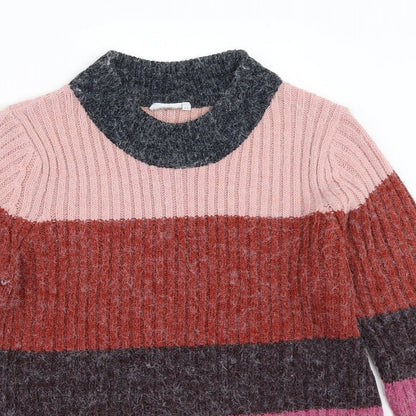 Womens UK Size XS Preworn Pink Pullover Jumper