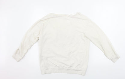 Womens UK Size 10 Disney White Pullover Jumper