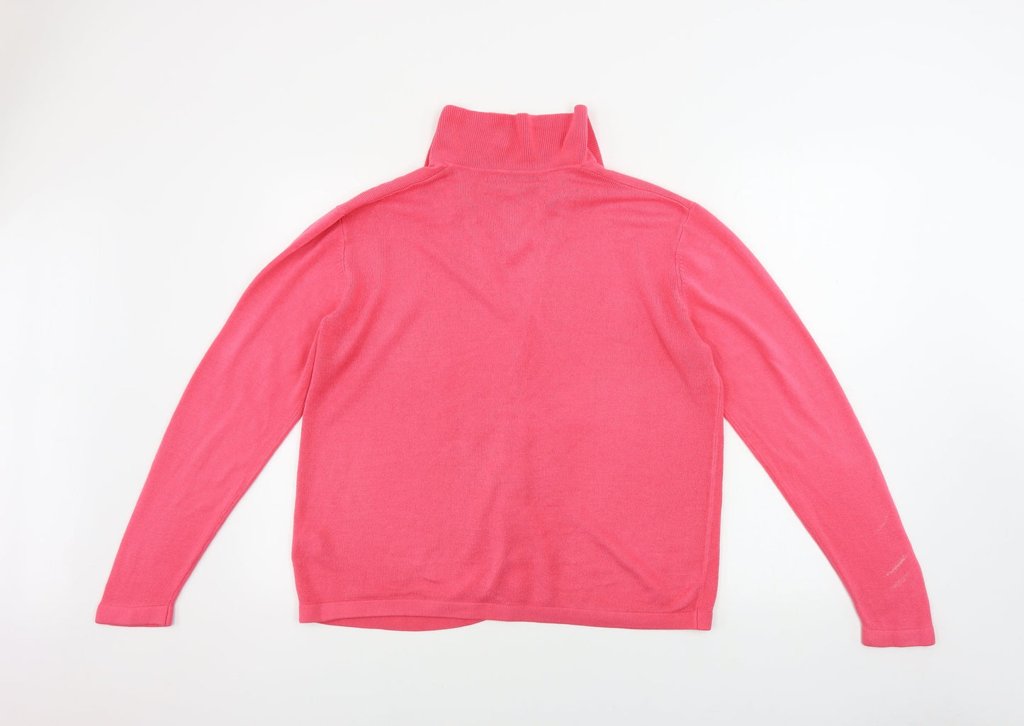 Womens UK Size 18 pure and natural Pink Cardigan Jumper