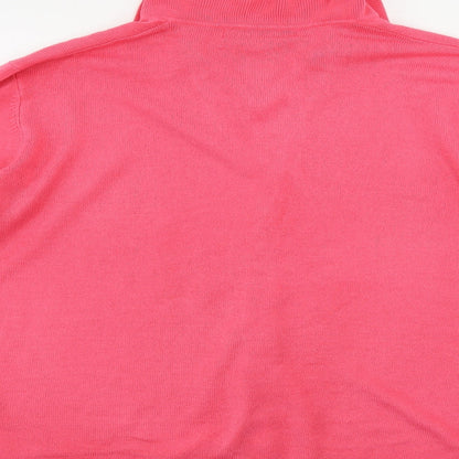 Womens UK Size 18 pure and natural Pink Cardigan Jumper