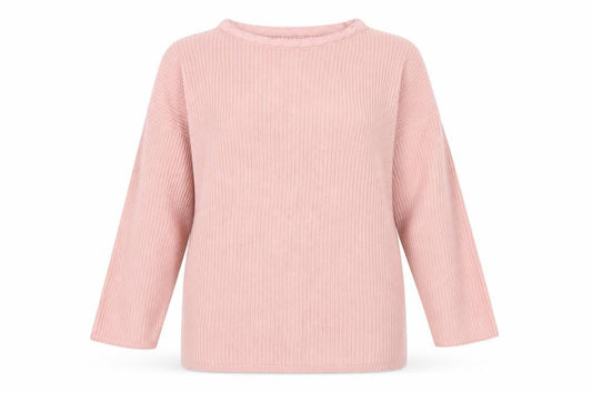 Front view of Berkertex women’s pink jumper, size UK 10