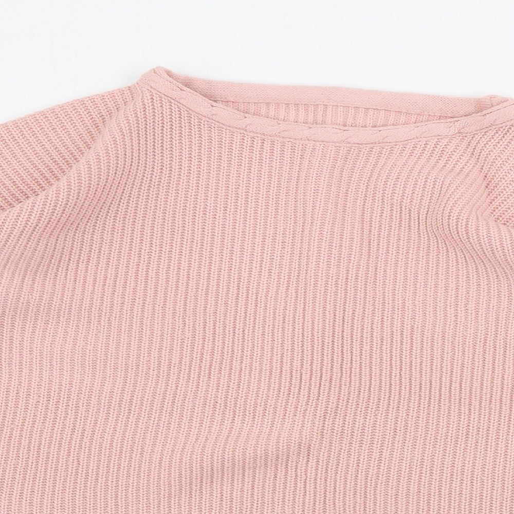 Womens UK Size 10 Berkertex Pink Pullover Jumper