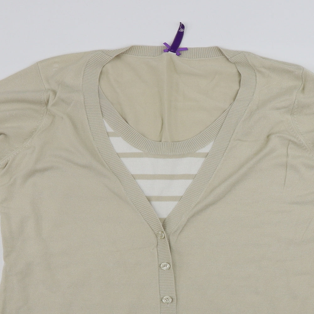BHS  Womens Beige   Pullover Jumper Size 16