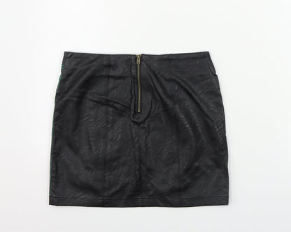 Glamorous  Womens Black Geometric  Bandage Skirt Size XS