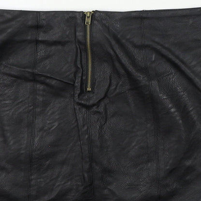 Glamorous  Womens Black Geometric  Bandage Skirt Size XS