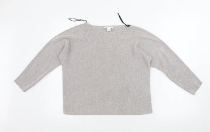Womens UK Size XS H&M Beige Pullover Jumper