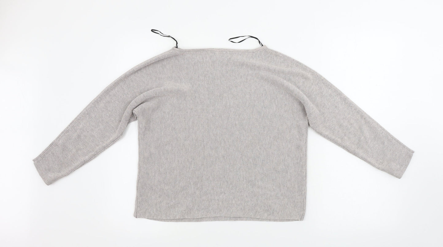 Womens UK Size XS H&M Beige Pullover Jumper