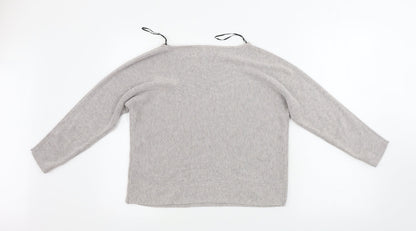 Womens UK Size XS H&M Beige Pullover Jumper