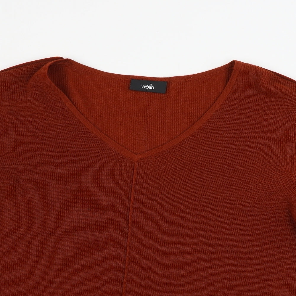 Womens UK Size L Wallis Brown Pullover Jumper