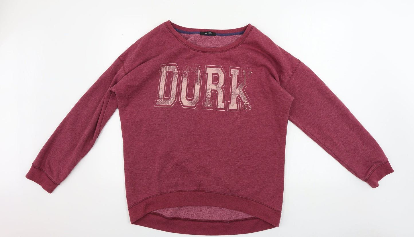 George  Womens Pink   Pullover Jumper Size 14