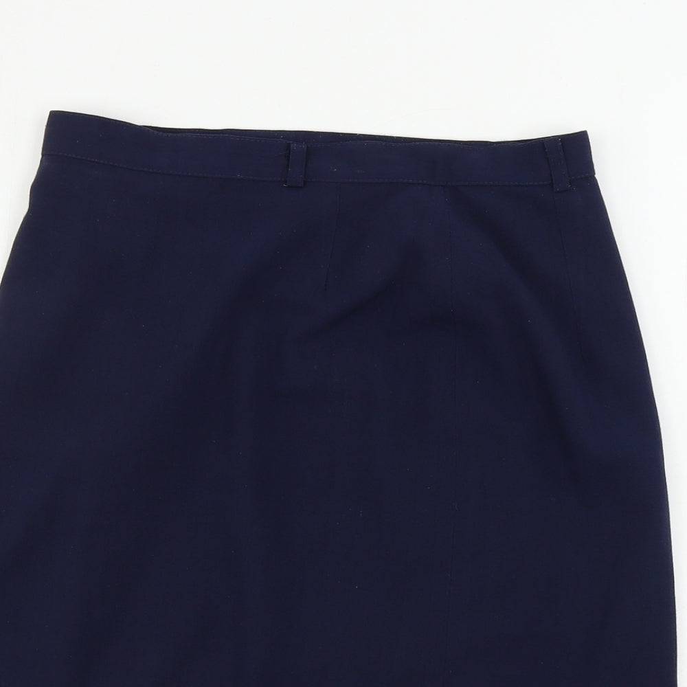 paul  Womens Blue   A-Line Skirt Size 14