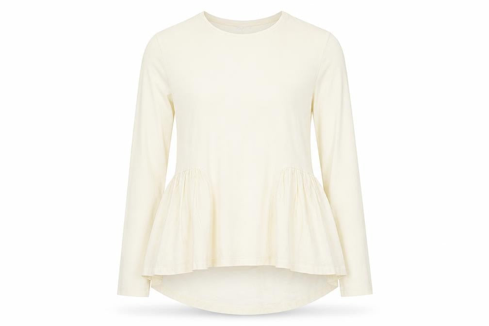 Womens UK Size 10 Peacocks Ivory Basic Blouse