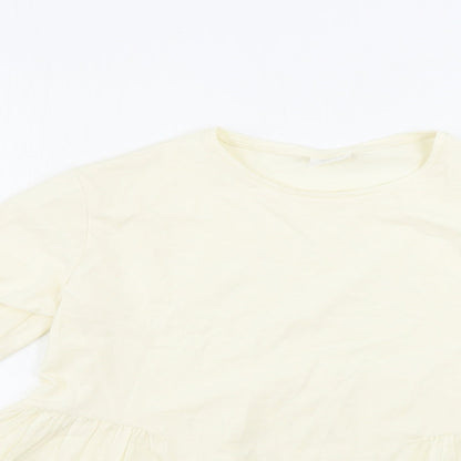 Womens UK Size 10 Peacocks Ivory Basic Blouse