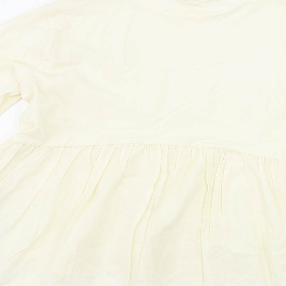 Womens UK Size 10 Peacocks Ivory Basic Blouse