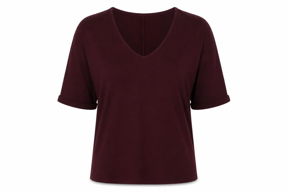 Womens UK Size S New Look Purple Basic T-Shirt