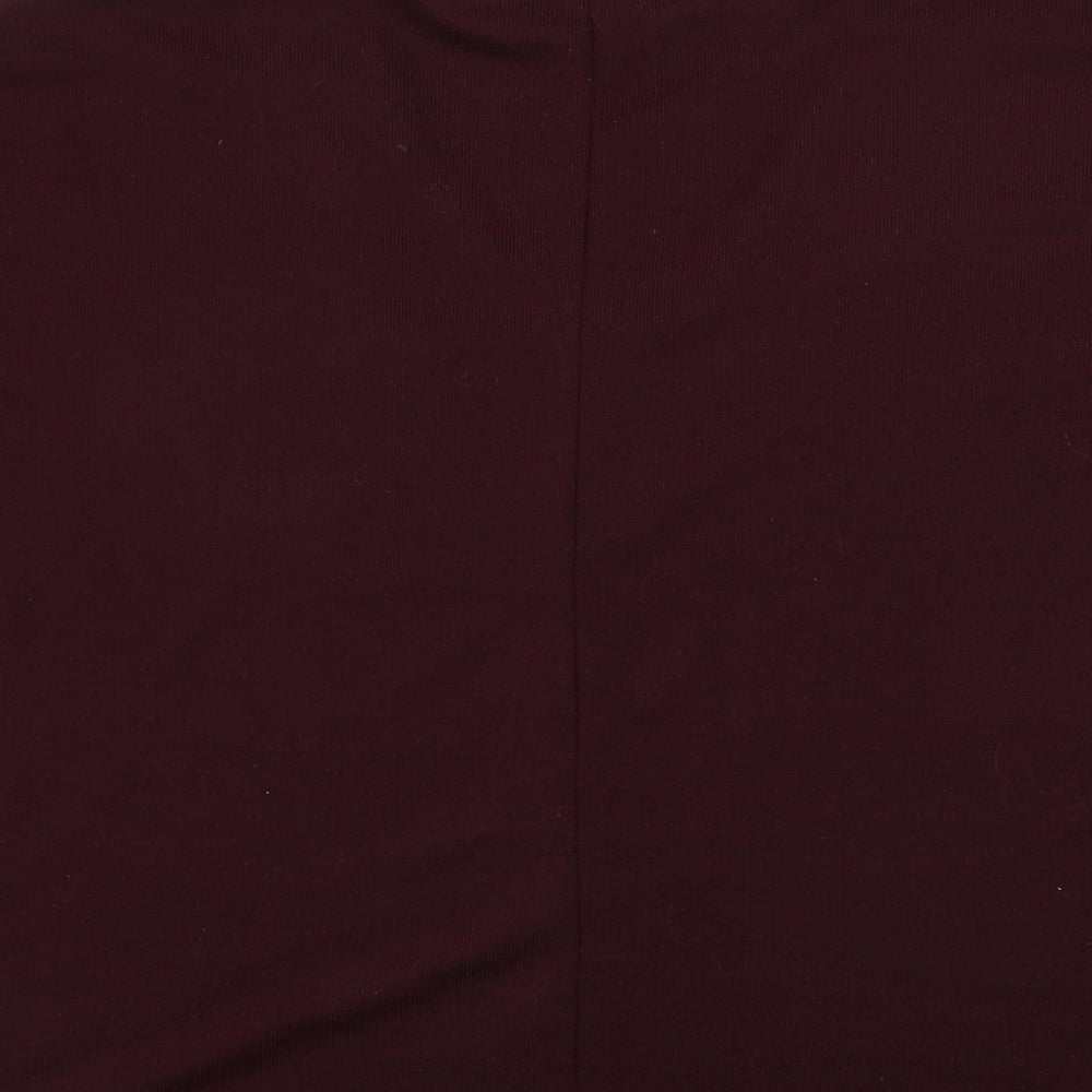 Womens UK Size S New Look Purple Basic T-Shirt