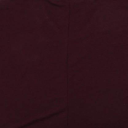 Womens UK Size S New Look Purple Basic T-Shirt