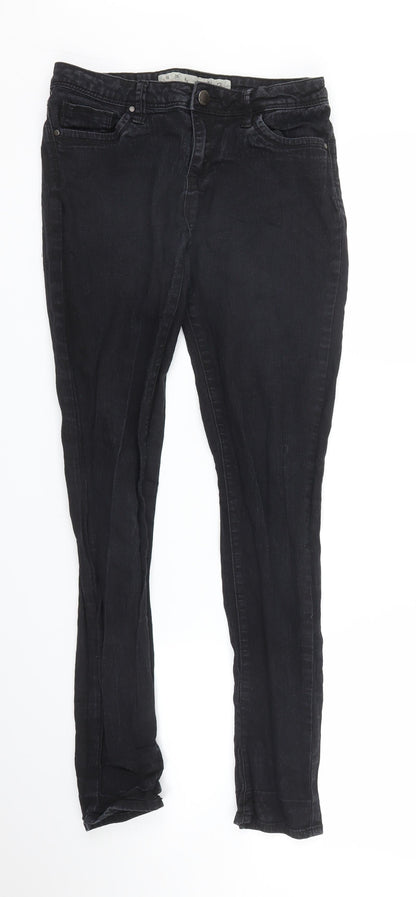 Primark Womens Black  Denim Skinny Jeans Size 10 L27 in
