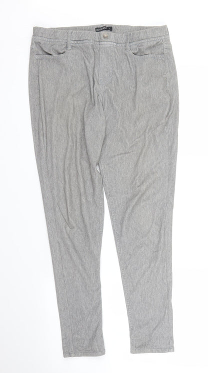 Go Colours Womens Grey   Jegging Jeans Size L L27 in