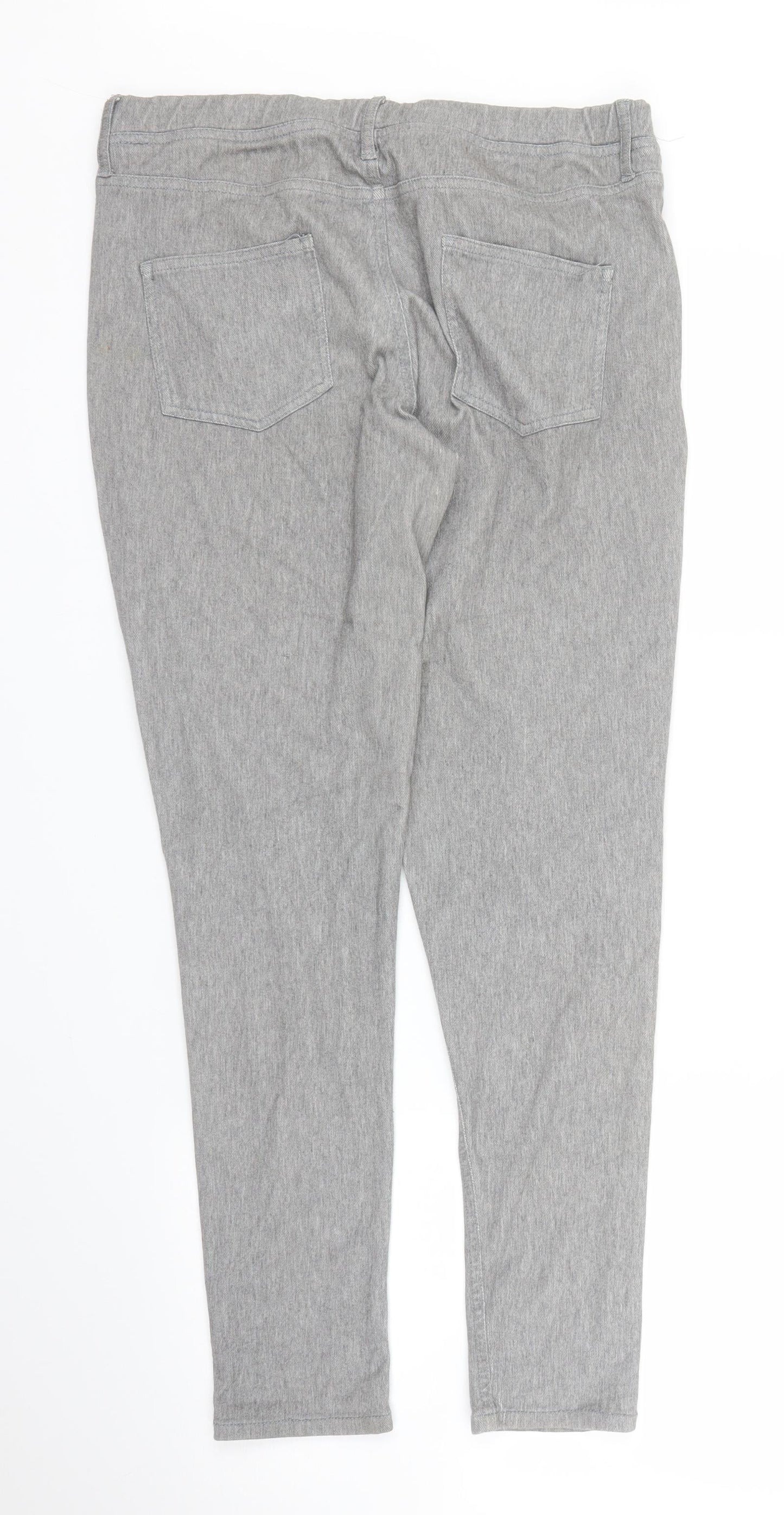 Go Colours Womens Grey   Jegging Jeans Size L L27 in