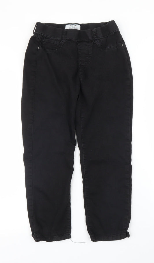 Womens UK Size 6 Dorothy Perkins Regular Fit Capri Black Trousers