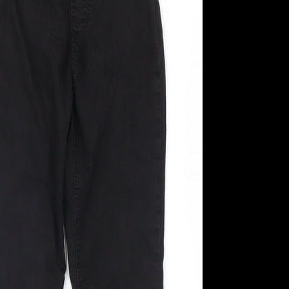 Womens UK Size 6 Dorothy Perkins Regular Fit Capri Black Trousers