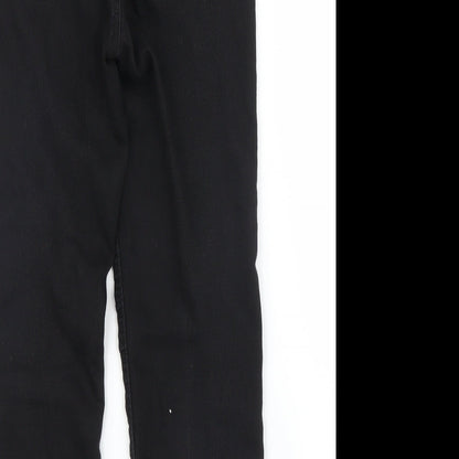 Womens UK Size 6 Dorothy Perkins Regular Fit Capri Black Trousers