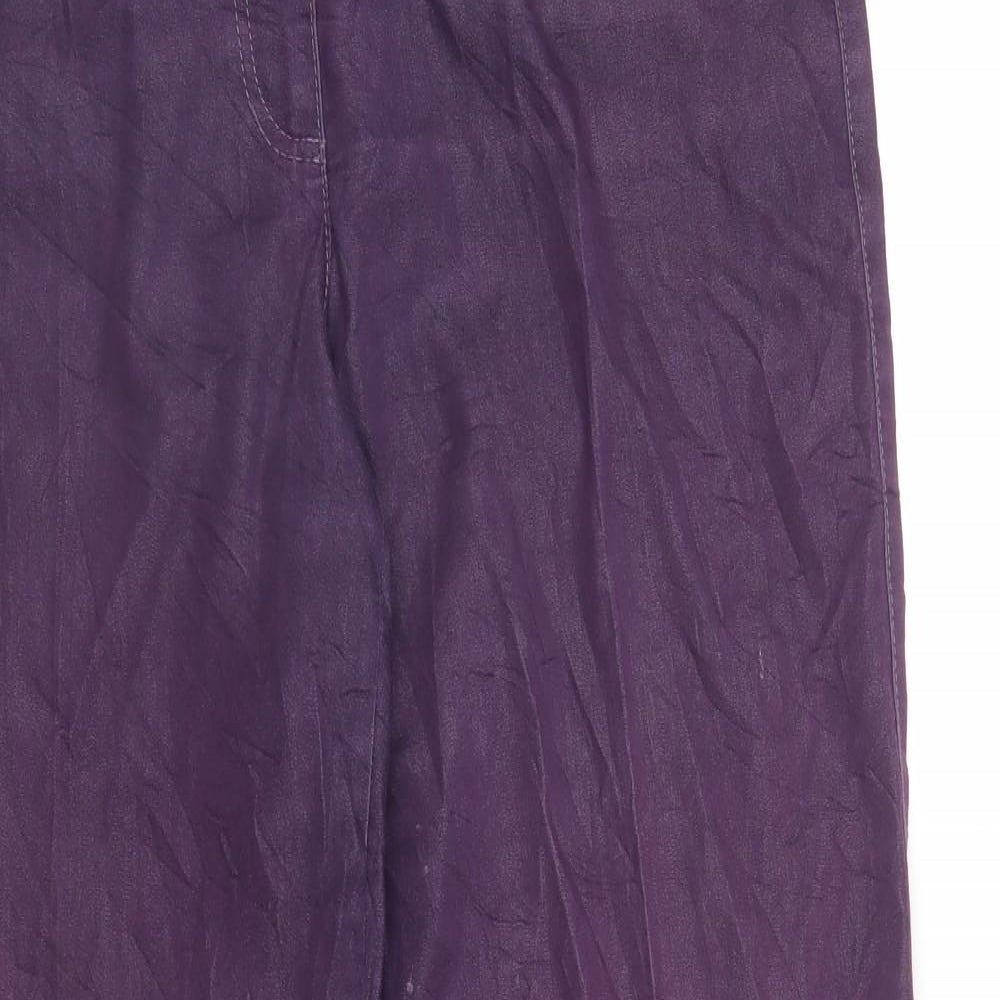 Gerry Weber Womens Purple   Chino Trousers Size 14 L27 in