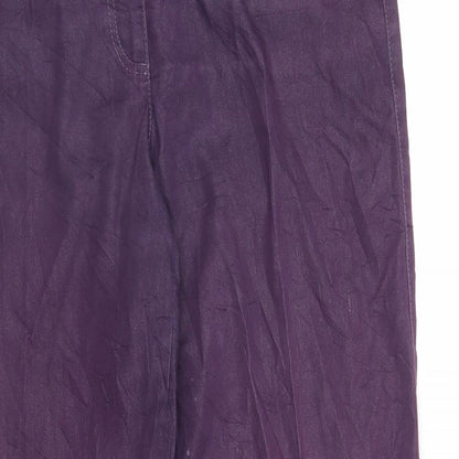 Gerry Weber Womens Purple   Chino Trousers Size 14 L27 in