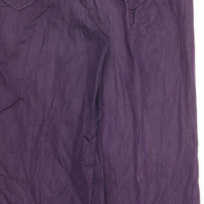 Gerry Weber Womens Purple   Chino Trousers Size 14 L27 in