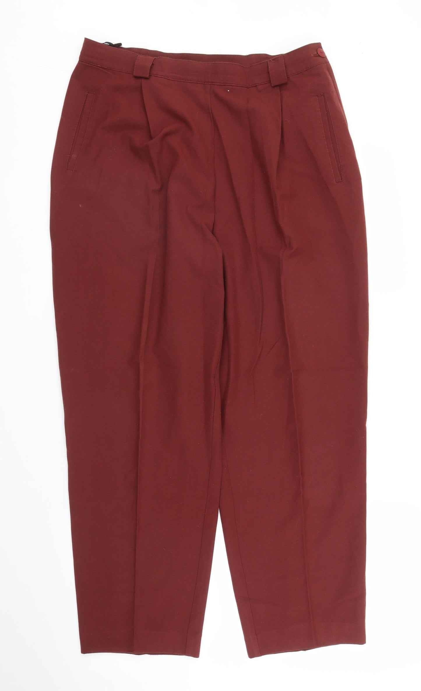 Womens UK Size 32 in M&S Regular Fit Pedal Pusher Purple Trousers