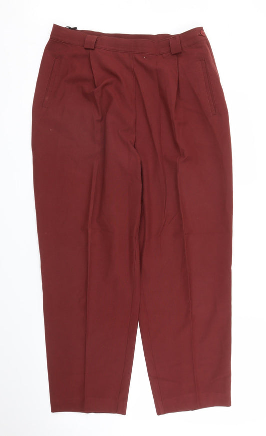 Womens UK Size 32 in M&S Regular Fit Pedal Pusher Purple Trousers