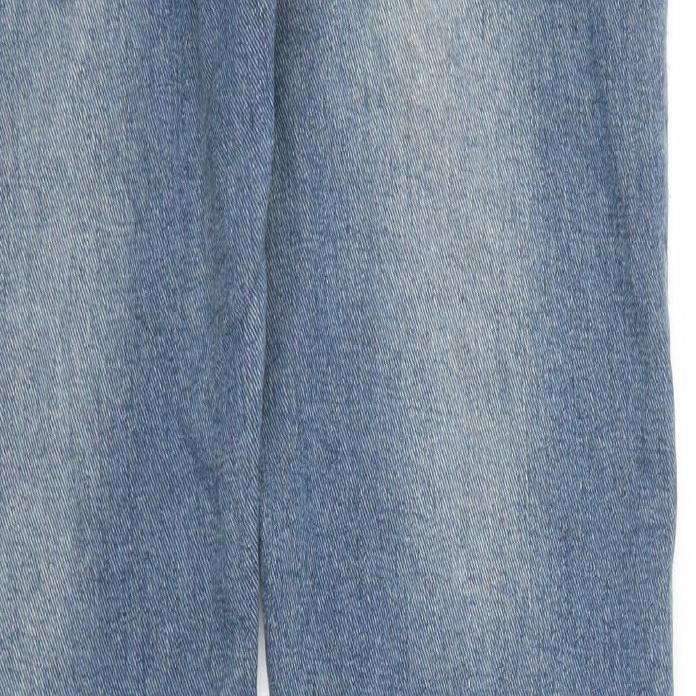 Womens UK Size S Preworn Regular Fit Skinny Blue Jeans