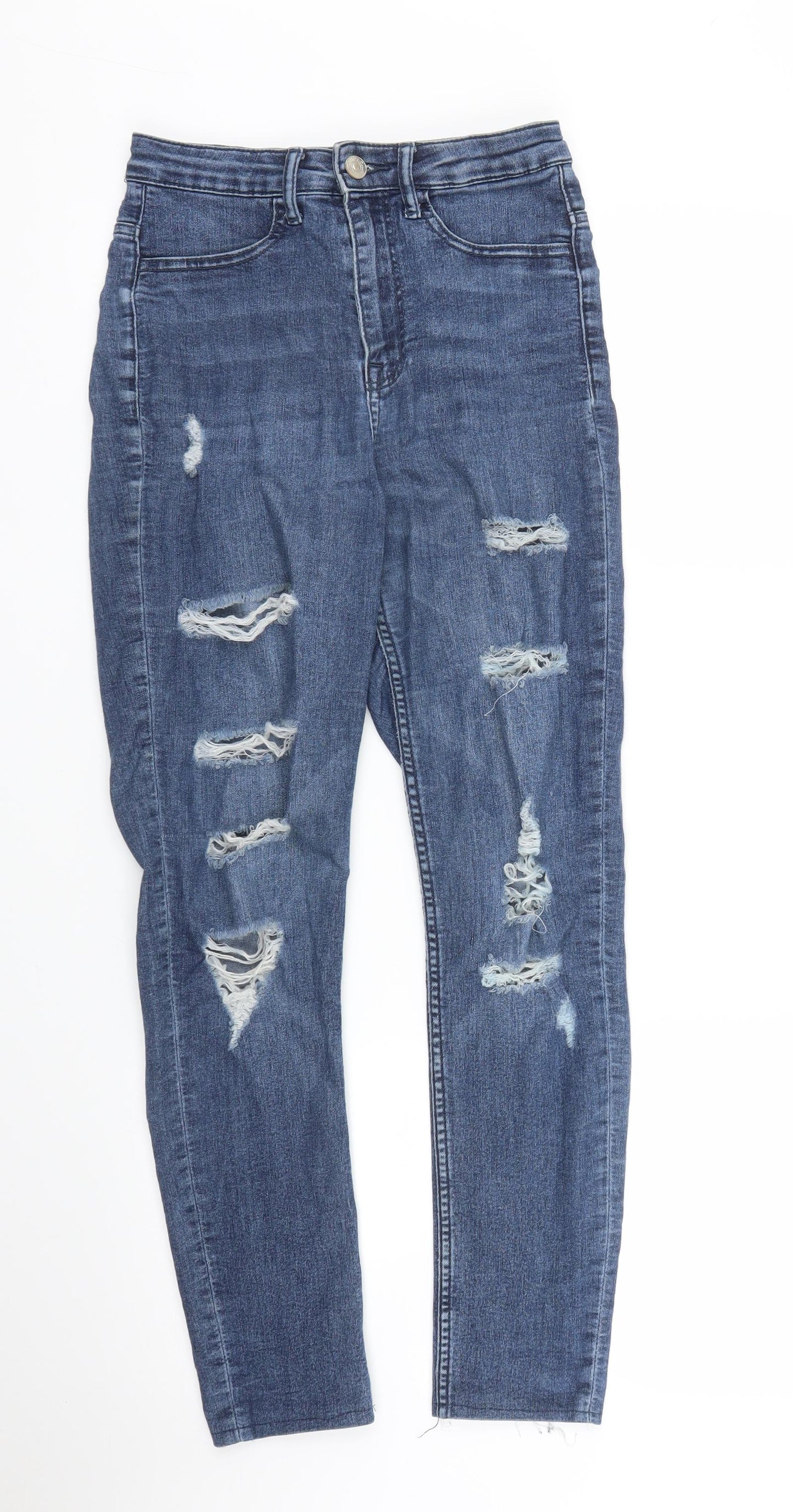 Womens UK Size 6 H&M Regular Fit Skinny Blue Jeans