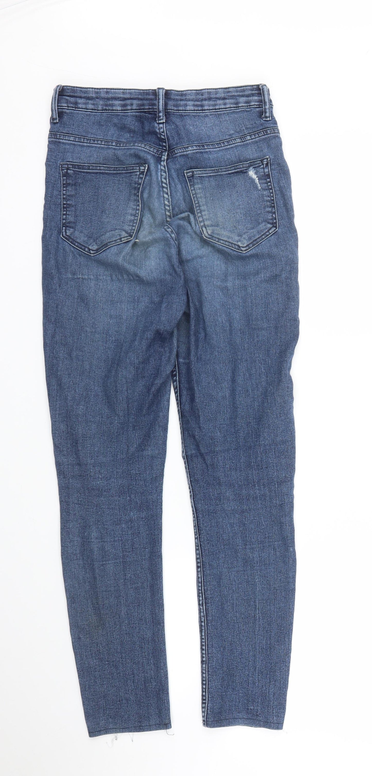 Womens UK Size 6 H&M Regular Fit Skinny Blue Jeans