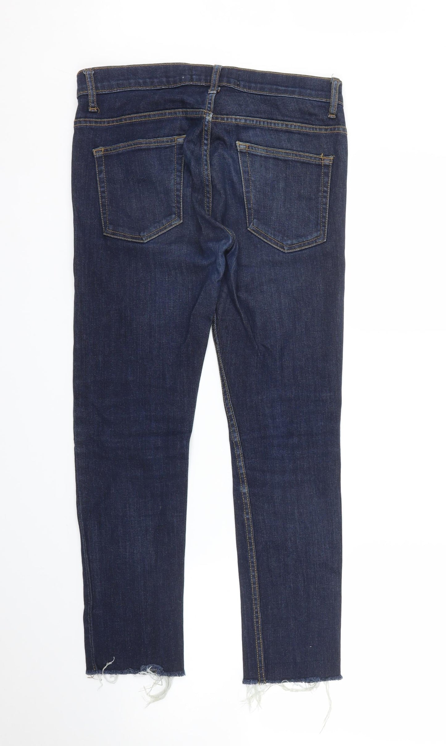 Mens UK Size 30 in Topman Regular Fit Straight Blue Jeans