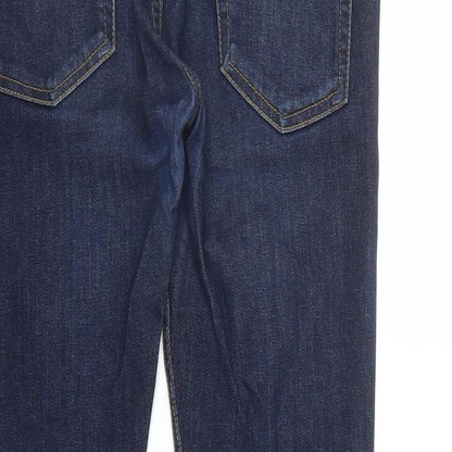 Mens UK Size 30 in Topman Regular Fit Straight Blue Jeans