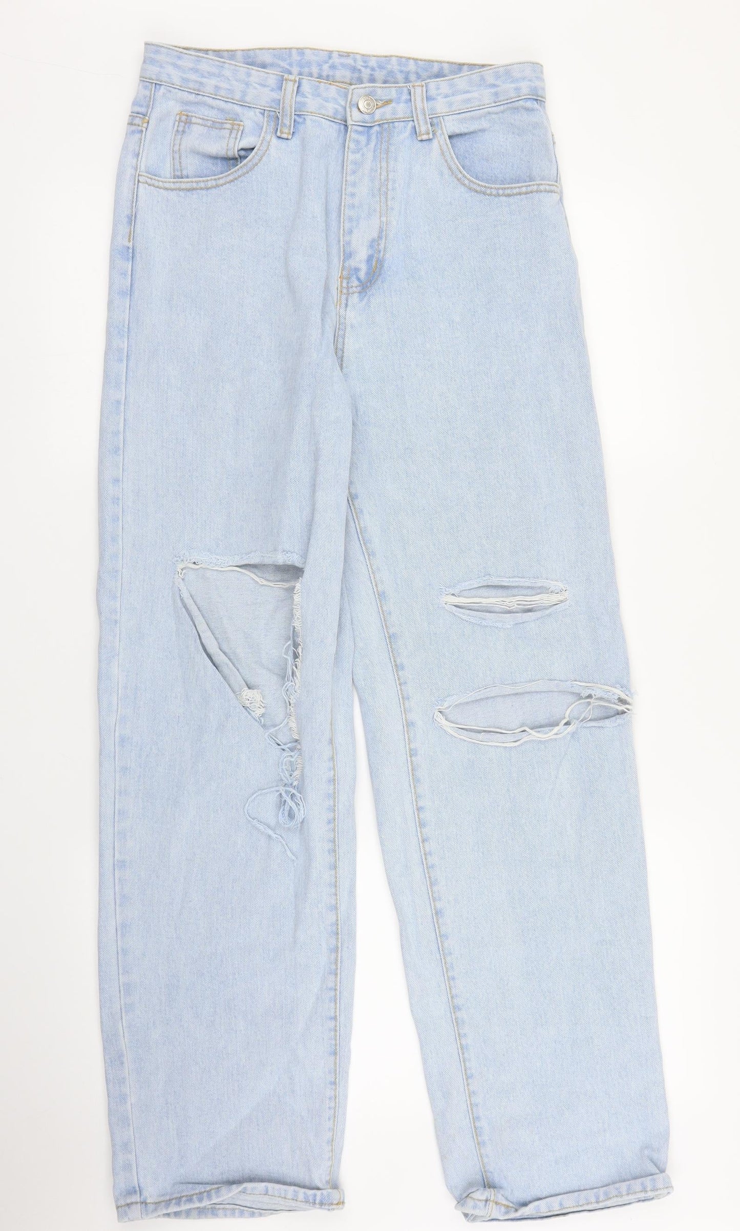 SheIn Womens Blue  Denim Mom Jeans Size M L30 in