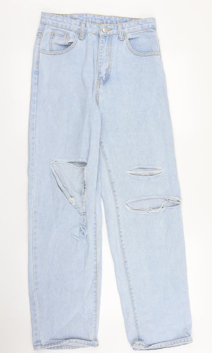 SheIn Womens Blue  Denim Mom Jeans Size M L30 in