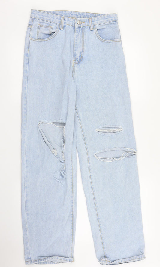 SheIn Womens Blue  Denim Mom Jeans Size M L30 in