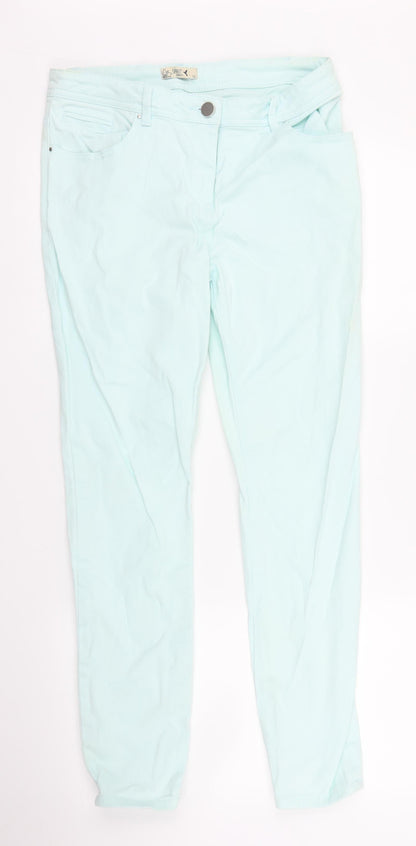 M&Co Womens Green   Skinny Jeans Size 10 L27 in