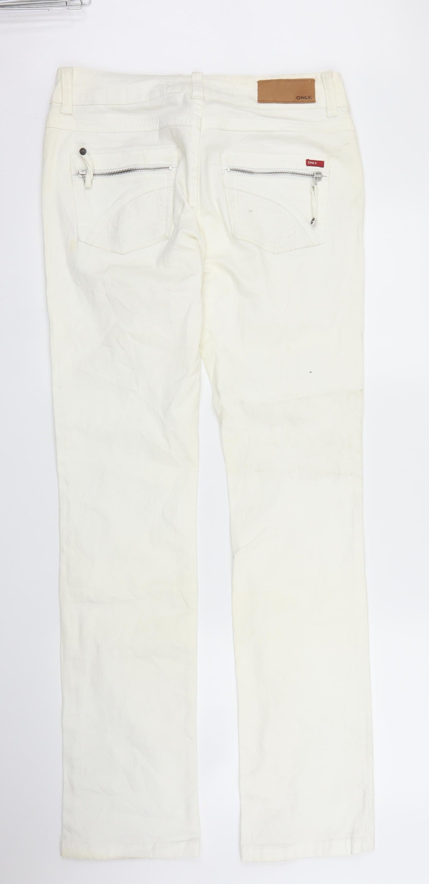 Only Womens White   Straight Jeans Size M L34 in