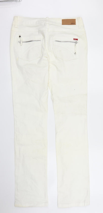 Only Womens White   Straight Jeans Size M L34 in